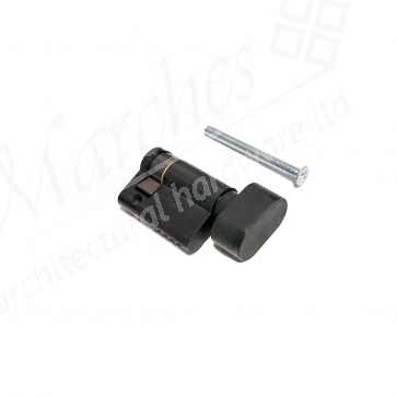 50mm Thumbturn Half Euro Cylinder (10/40) - Black