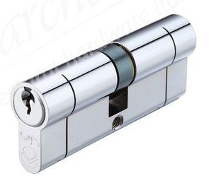 30/40 Euro Cylinder Keyed Alike - Polished Chrome 