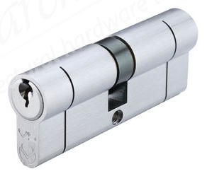 35/35 Euro Cylinder Keyed Alike - Satin Chrome 