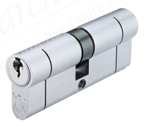 35/50 Euro Cylinder Keyed to Differ - Satin Chrome