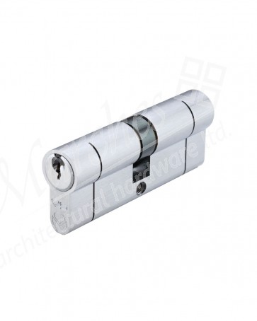 40/45 Euro Cylinder Keyed to Differ - Satin Chrome