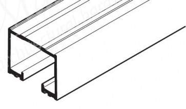 E2 Top Track 3000mm - Anodised Aluminium