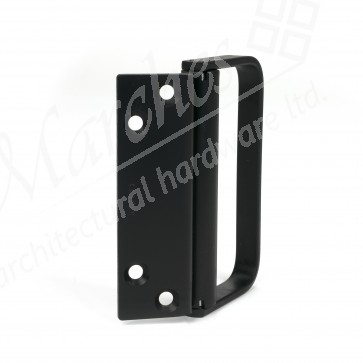 Centor E3 External Hinge with an Offset Pull Handle (Edge Mounted) - Black