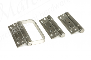 E2 Half Offset Hinge Set & Handle  SSS