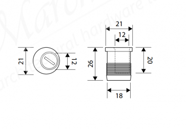 Round Single Shootbolt Keep For Flush Bolt