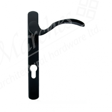 Scroll Euro Espag Handles (92mm Centres) Right Handed - Black