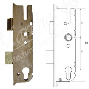 GU UPVC 92mm Centres Gearbox Only 28mm Backset
