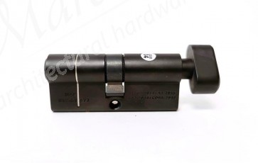 35/35 6 Pin BS Euro Cylinder & Thumb turn KD  - Black