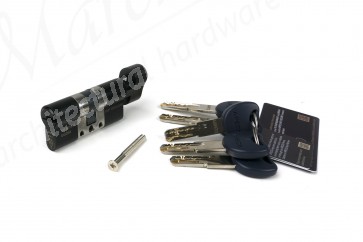 35/35 3* Euro Cylinder / Thumbturn KD - Black