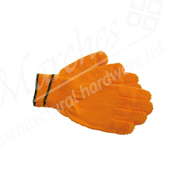 Gloves Yellow Criss Cross