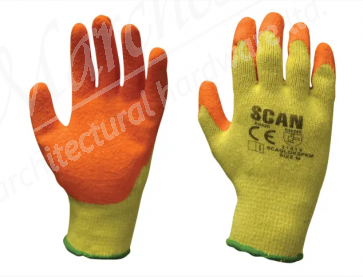 Multi Purpose Latex Grip Gloves - L (Size 9)