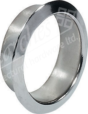 Cyl Rose Brass-bright Ni 19mm