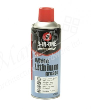 White Lithium Grease 400ml Spray