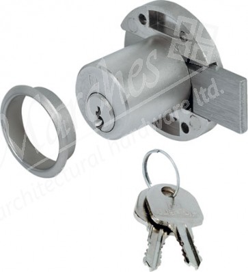 Minilock 40 rim lock, ø 22 mm cylinder, 20 mm backset, left handed, keyed alike