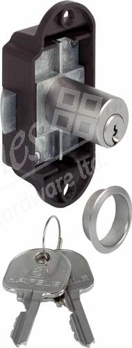 Sprung bolt rim lock, ø 18 mm cylinder, 20 mm backset, keyed alike