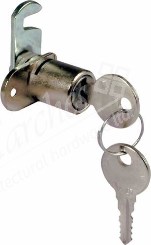 Cam lock, straight cam, 180° closure