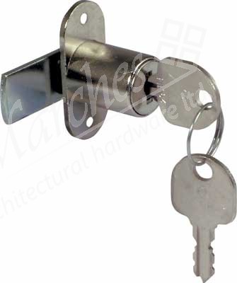 Cylinder cam lock, without key trap, ø 18 mm cylinder, anti-clockwise closure, keyed alike