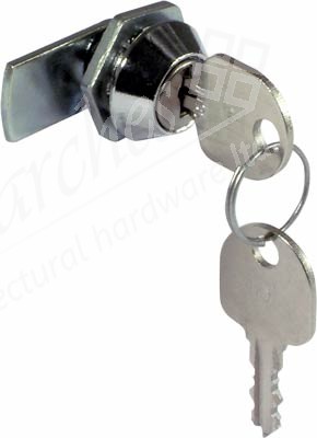 Cylinder cam locks, for sheet metal, straight cam, 90°/180° closure, keyed alike