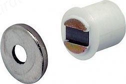 Magnetic Catch 1.8kg Pull - White