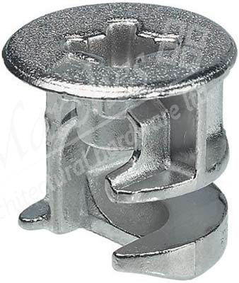Minifix 15 housing, with rim, for wood thickness from 23 mm