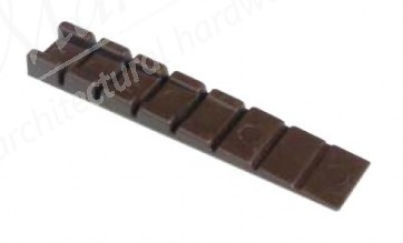 Plastic Wedge Strip - Brown