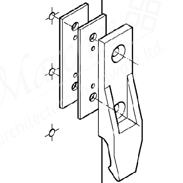 Spacer plate for panel component