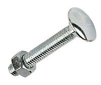 Coach Bolt/w Nut - M8 x 100 - BZP (4)