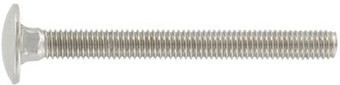 M6x40 Coach Bolts - Stainless Steel (Full Thread) (10)
