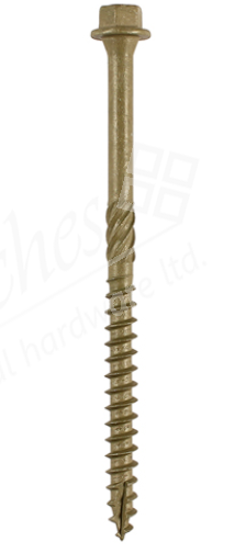 Timber Screws - Hex - Exterior - Green 6.7 x 60