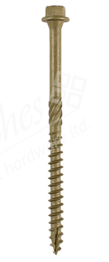 Timber Screws - Hex - Exterior - Green 6.7 x 75