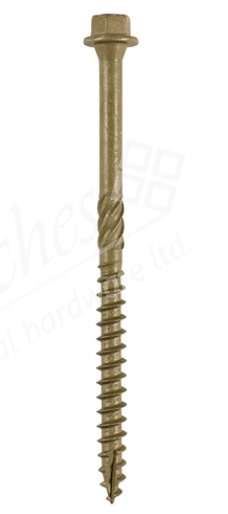  Timber Screws - Hex - Exterior - Green 6.7 x 175