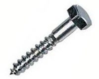Hex Coach Screw M8x100 (Pack of 5)