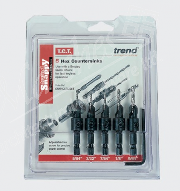 SNAP/CS/SET - Trend Snappy 5 Piece Countersink Set