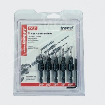 SNAP/CSTC/SET - Trend Snappy 5 piece TCT Countersink Set