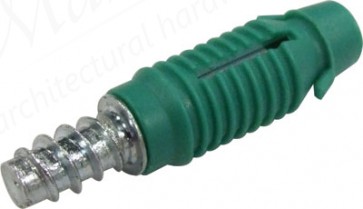 Permanent dowel Ø9,3 L35 w/nut Ø8 Green