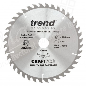 Trend CSB/23540 Saw Blade 235mm x 40T x 30mm Bore
