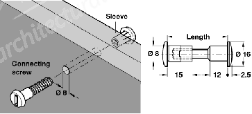 Connect Screw M6 Galv St 32-38