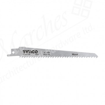 125mm, 6tpi HCS Curve Cut Reciprocating Blades For Wood & Plastic (5)