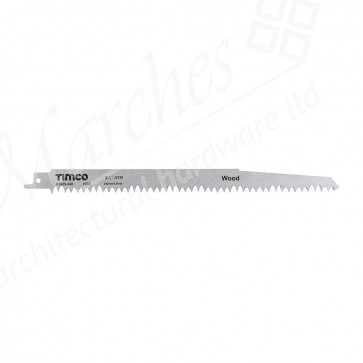 220mm, 5tpi HCS Straight Cut Reciprocating Blades For Green Wood (5)