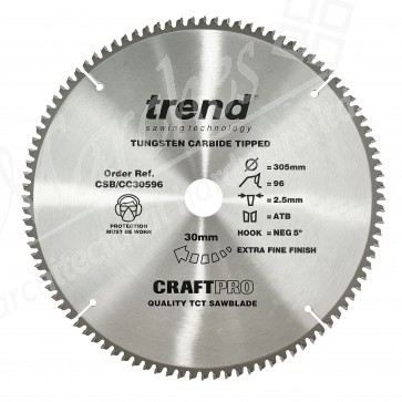 Trend CSB/CC30596 Mitre Cross Cutting Saw Blade - 305mm x 96T x 30mm Bore