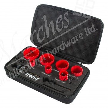 Trend HS/SET/7 Plumber's Hole Saw 7pc Set in Case