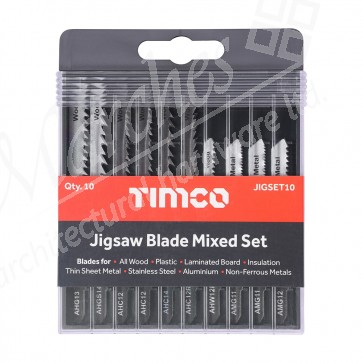 16 Piece Mixed Jigsaw Blades Set For Wood, Plastic & Metal