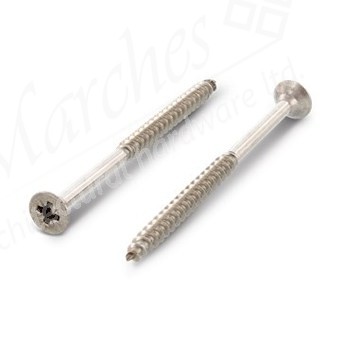 6.0x150 (70mm Thread) Stainless Steel CSK Screws (100)