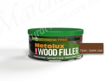 Metolux 2 Part Styrene Free Wood Filler 275ml - Teak (Dark Oak)