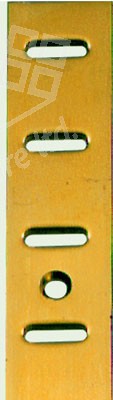 Flat Bookcase Strip 1.83m - Satin Nickel 