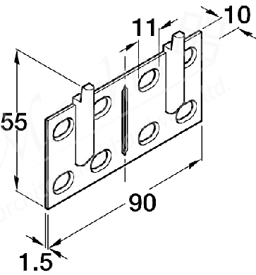 Double Wall Mounting Plate