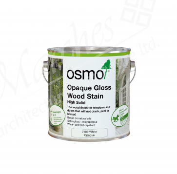 Osmo Opaque Gloss Wood Stain 2104 White 2.5L
