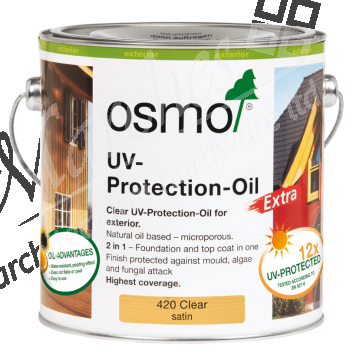 Osmo UV Protection Oil Extra 420 Clear Satin 2.5L - View #2