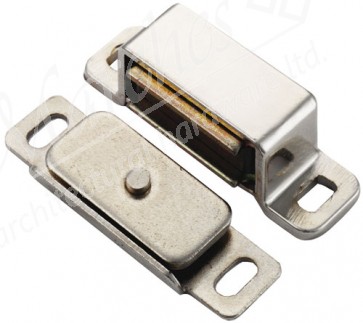 Magnetic Catch 6kg Pull - Nickel Plated