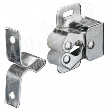 Twin Roller Catch - Zinc 